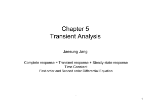 Chapter 5 Transient Analysis