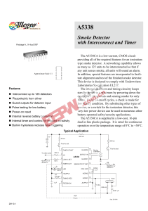 Smoke Detector with Interconnect and Timer