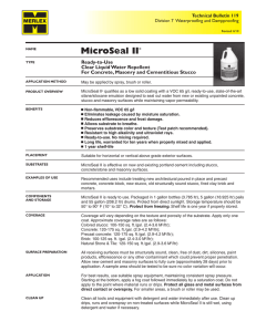 MicroSeal II® - Merlex Stucco