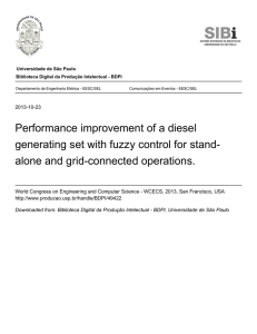 Performance improvement of a diesel generating set with fuzzy