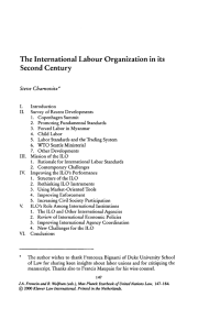 The International Labour Organization in its Second Century (PDF