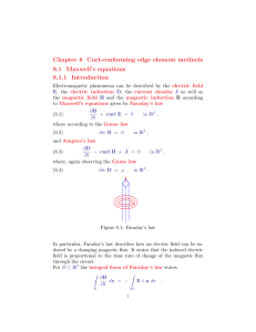 Chapter 8 Curl-conforming edge element methods 8.1 Maxwell`s