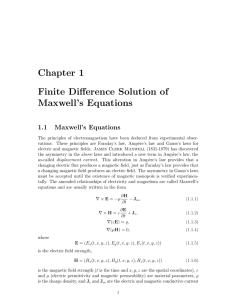 Chapter 1 Finite Difference Solution of Maxwell`s Equations