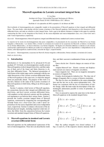 Maxwell equations in Lorentz covariant integral form