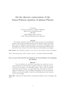 On the discrete conservation of the Gauss