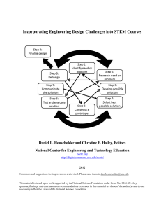 Incorporating Engineering Design Challenges into STEM Courses