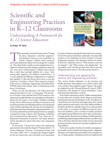 Scientific and Engineering Practices in K–12 Classrooms