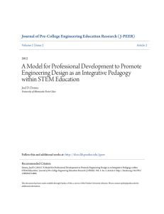 A Model for Professional Development to Promote Engineering