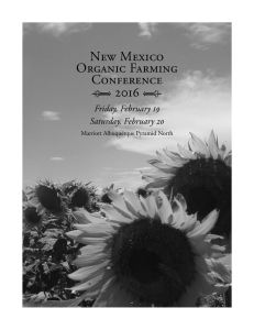 New Mexico Organic Farming Conference j 2016 J
