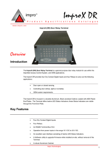 ImproX (DR) Door Relay Terminal