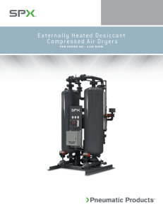 Externally Heated Desiccant Compressed Air Dryers
