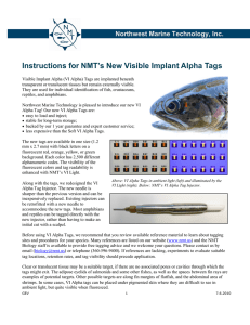 Instructions for NMT`s New Visible Implant Alpha Tags