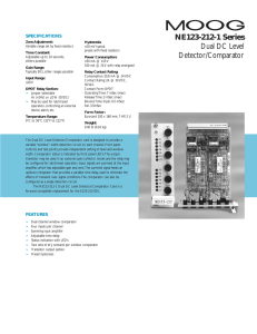 NE123-212-1 Series Dual DC Level Detector/Comparator