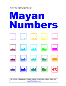 How to calculate with Mayan Numbers