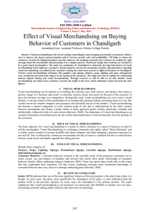 Effect Of Visual Merchandising On Buying Behavior Of