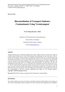 Bioremediation of Transport Industry Contaminants Using