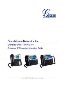 Administration Guide - Grandstream Networks, Inc.