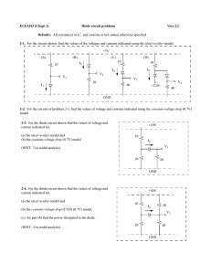 Diode analytical exercises