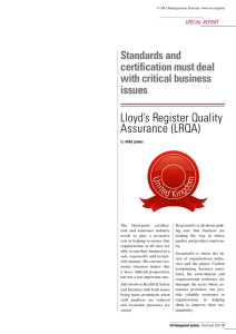 Lloyd`s Register Quality Assurance (LRQA)