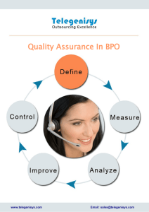 Quality Assurance In BPO