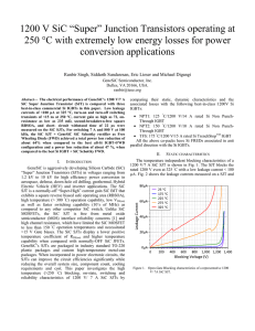 1200 V SiC “Super” Junction Transistors