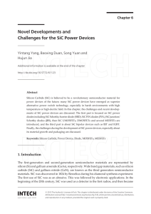 Novel Developments and Challenges for the SiC Power