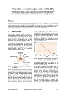 Photovoltaic converter topologies suitable for SiC