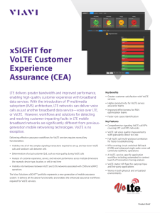 xSIGHT for VoLTE Customer Experience Assurance