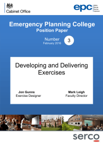 Paper - Emergency Planning College