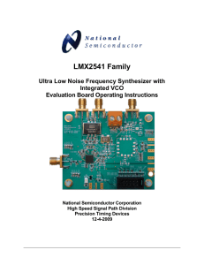 LMX2541 Family