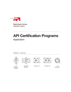 API Certification Programs