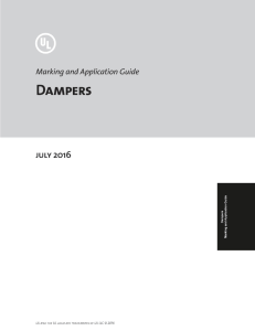 Damper Marking and Application Guide