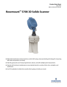 Rosemount™ 5708 3D Solids Scanner