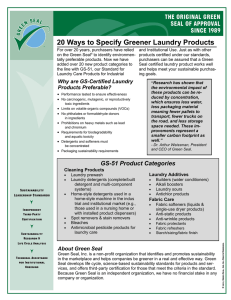 20 Ways to Specify Greener Laundry Products