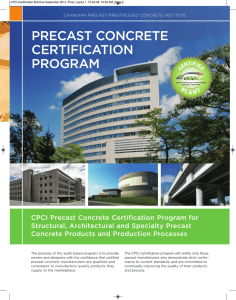 precast concrete certification program