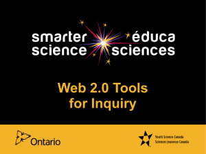 Web 2.0 Tools for Inquiry