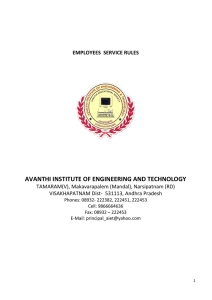 AVANTHI INSTITUTE OF ENGINEERING AND TECHNOLOGY
