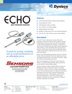 Dynisco Echo Pressure Transducers