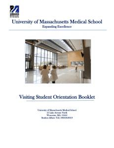 University of Massachusetts Medical School Visiting Student