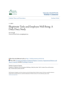 Illegitimate Tasks and Employee Well