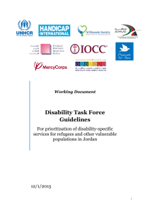 Disability Task Force Guidelines