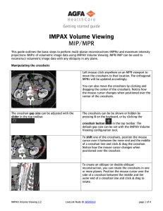 IMPAX Volume Viewing MIP/MPR