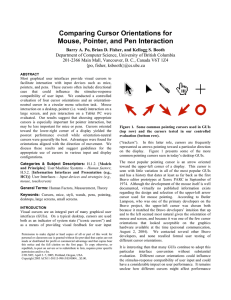 Comparing Cursor Orientations for Mouse, Pointer, and Pen