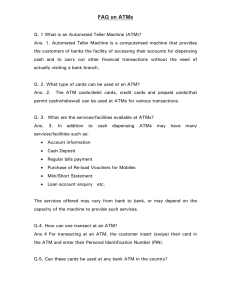 FAQ on ATMs - Syndicate Bank