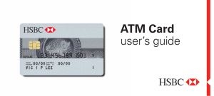 ATM Card user`s guide