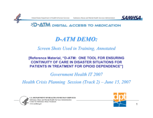 D-ATM Demo - UCLA Center on Minority Health Disparities