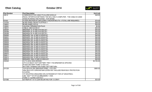 Eltek Catalog October 2014 - Eastern Communications Ltd.