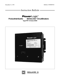 Product Interface for Micrologic Circuit Breakers