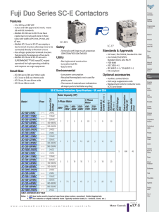 Fuji SC-E Contactors