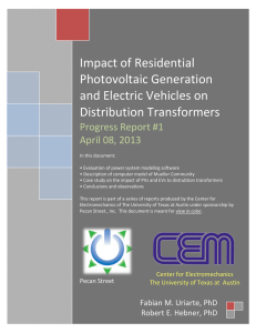 Impact of Residential Photovoltaic Generation